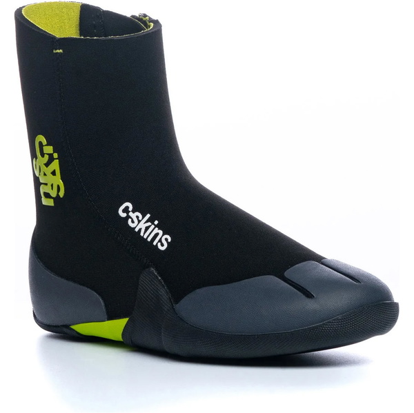 2026 C-Skins Enfants Legend 5mm Bottes Zippées à Bout Rond En Néoprène C-BOLE5JZ - Black / Flash Green / Charcoal